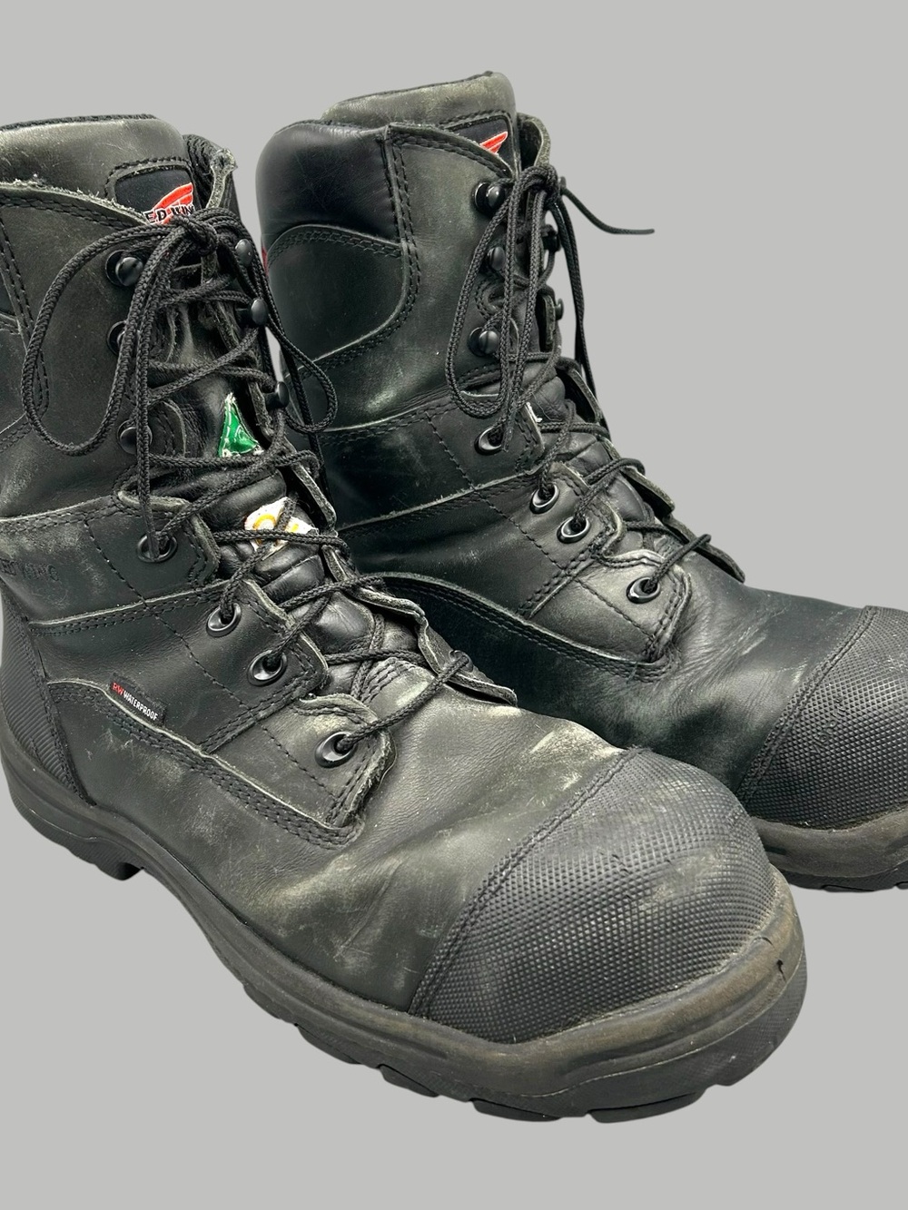 Red Wing Shoes Black Steel-Toe Work Boots 3512 Men’s Size 11.5D